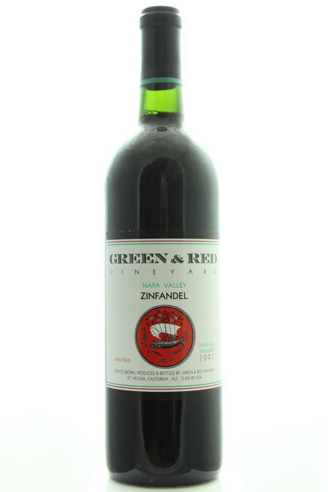 Green & Red Vineyards Zinfandel Chiles Mill Vineyard 1991