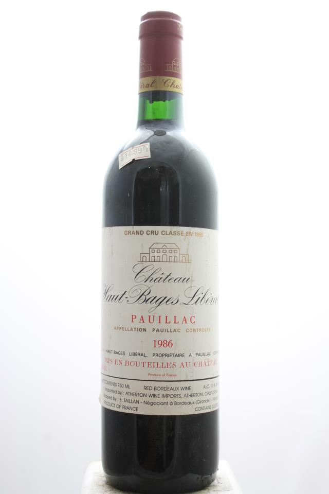 Haut-Bages Libéral 1986