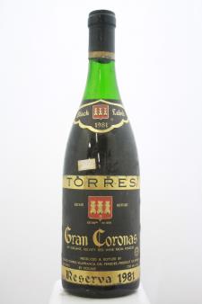 Torres Gran Coronas Reserva Black Label 1981