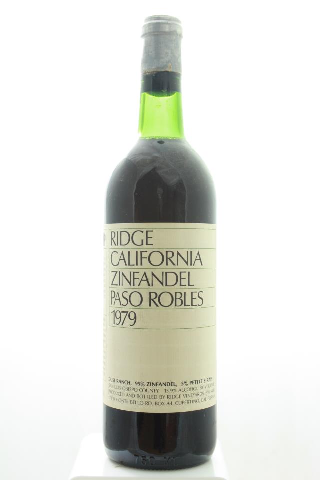 Ridge Vineyards Zinfandel Dusi Ranch 1979