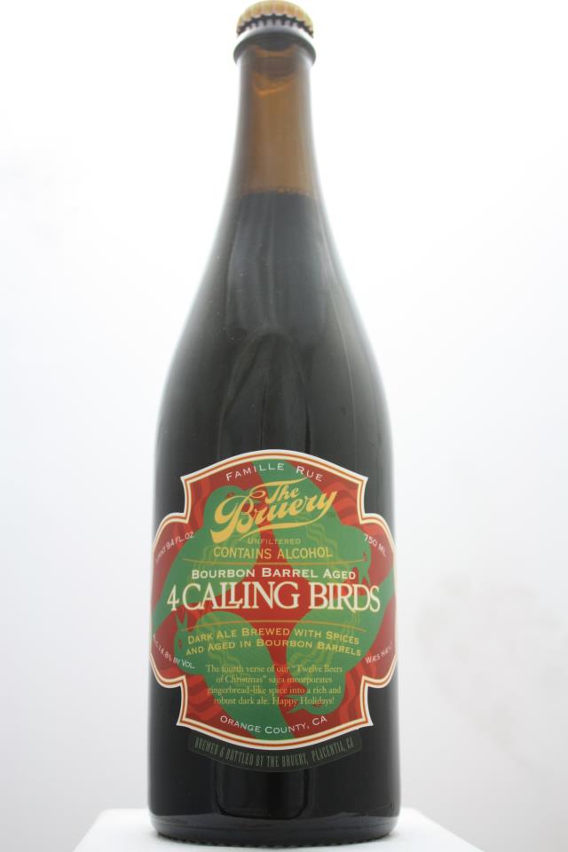 The Bruery 4 Calling Birds Belgian-Style Dark Ale Brewed with Spices and Aged in Bourbon Barrels 2012