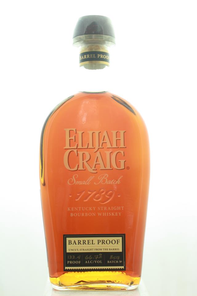 The Elijah Craig Small Batch Kentucky Straight Bourbon Whiskey Barrel Proof Batch B518 12-Year-Old NV