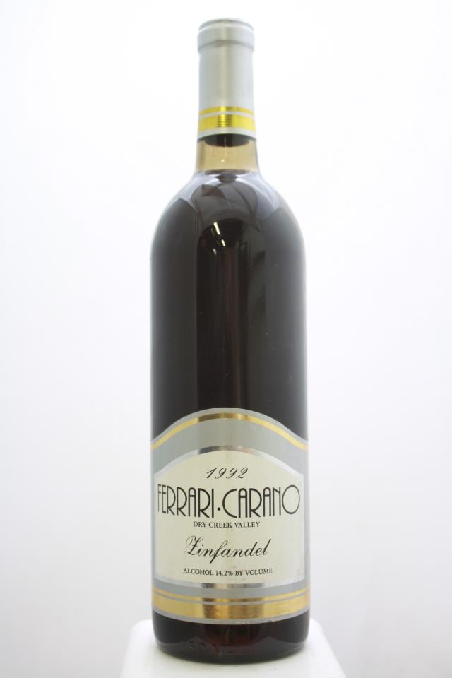 Ferrari-Carano Zinfandel Dry Creek Valley 1992