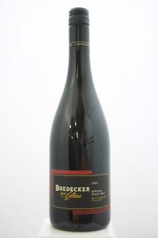 Boedecker Cellars Pinot Noir Athena 2005