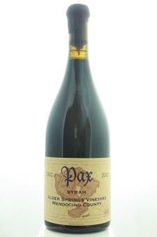 Pax Syrah Alder Springs Vineyard 2002