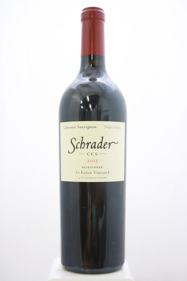 Schrader Cabernet Sauvignon Beckstoffer To Kalon Vineyard CCS 2015
