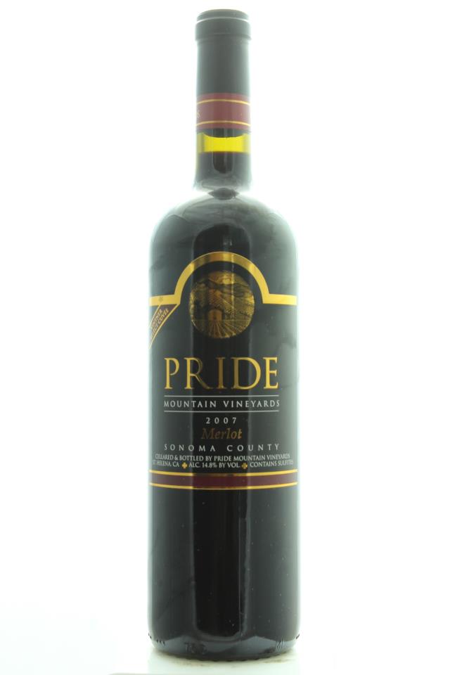 Pride Mountain Vineyards Merlot Vintner Select Cuvée 2007