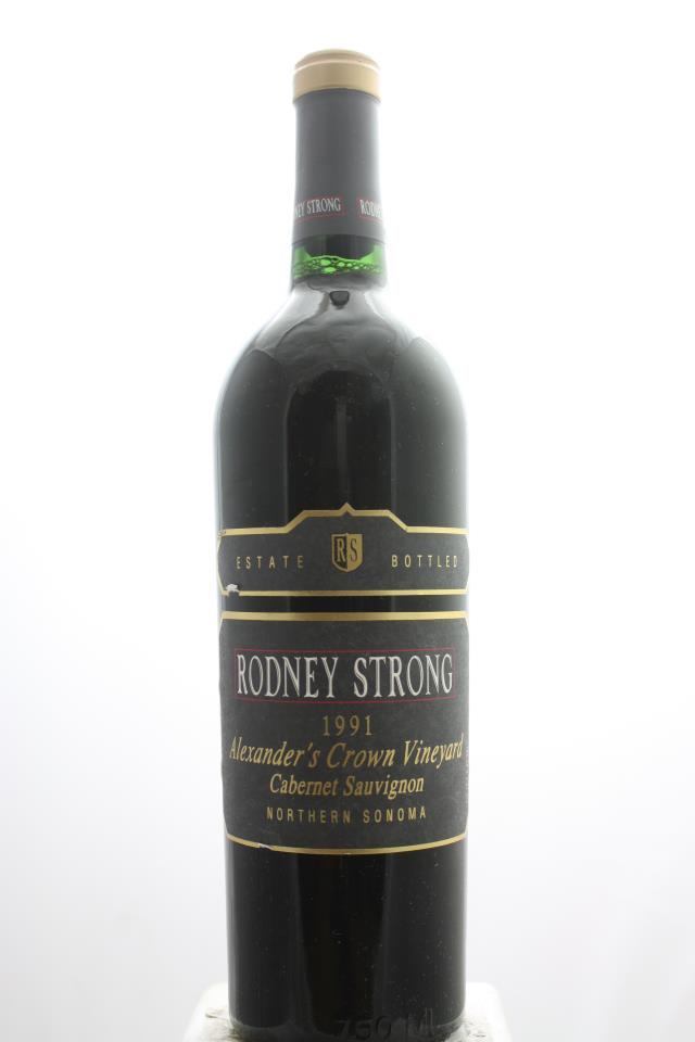 Rodney Strong Cabernet Sauvignon Estate Alexander's Crown Vineyard 1991