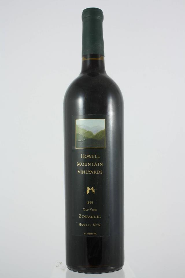Howell Mountain Vineyards Zinfandel Old Vine 1998