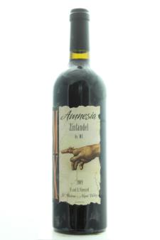 MX Wines Amnesia Zinfandel H and L Vineyard 2009