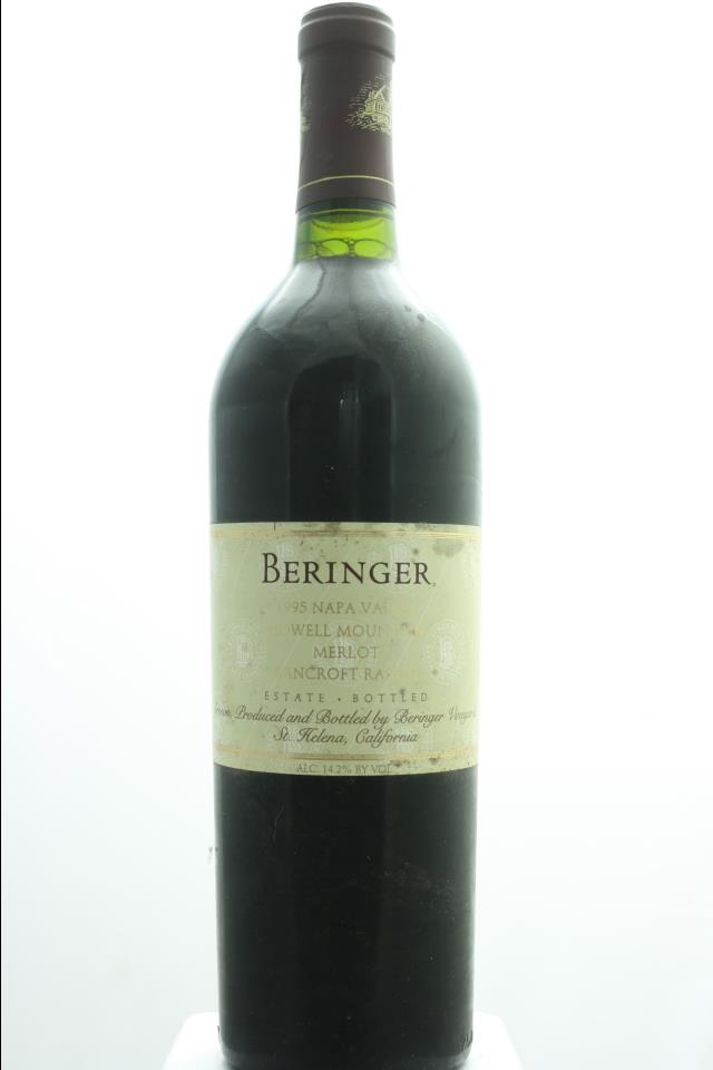 Beringer Vineyards Merlot Bancroft Ranch 1995