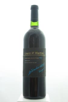 Louis M. Martini Merlot Los Vinedos del Rio Vineyard Selection 1988