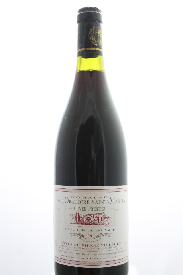 Domaine de L'Oratoire Saint-Martin Côtes du Rhône Villages Cairanne Cuvée Prestige 1993