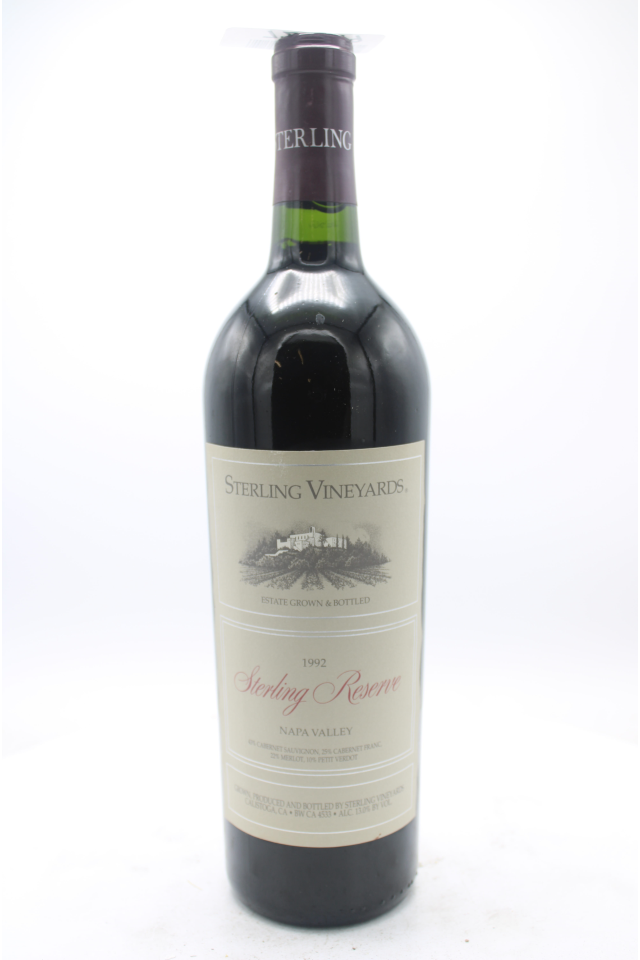 Sterling Vineyards Cabernet Sauvignon Napa Valley Reserve 1992