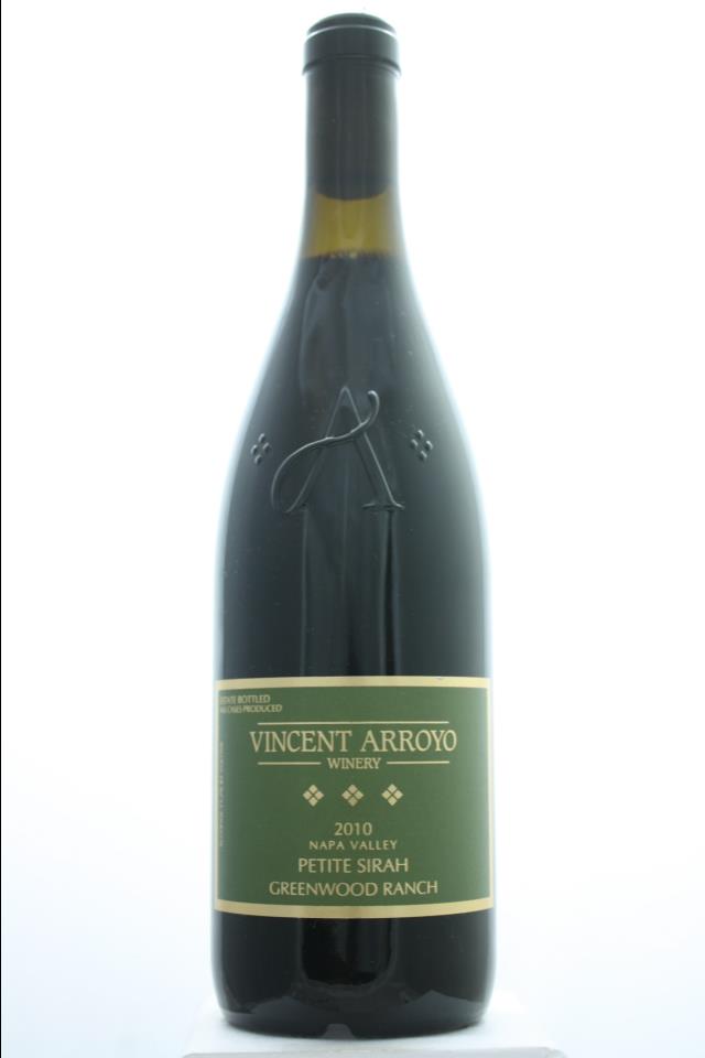 Vincent Arroyo Petite Sirah Estate Greenwood Ranch 2010