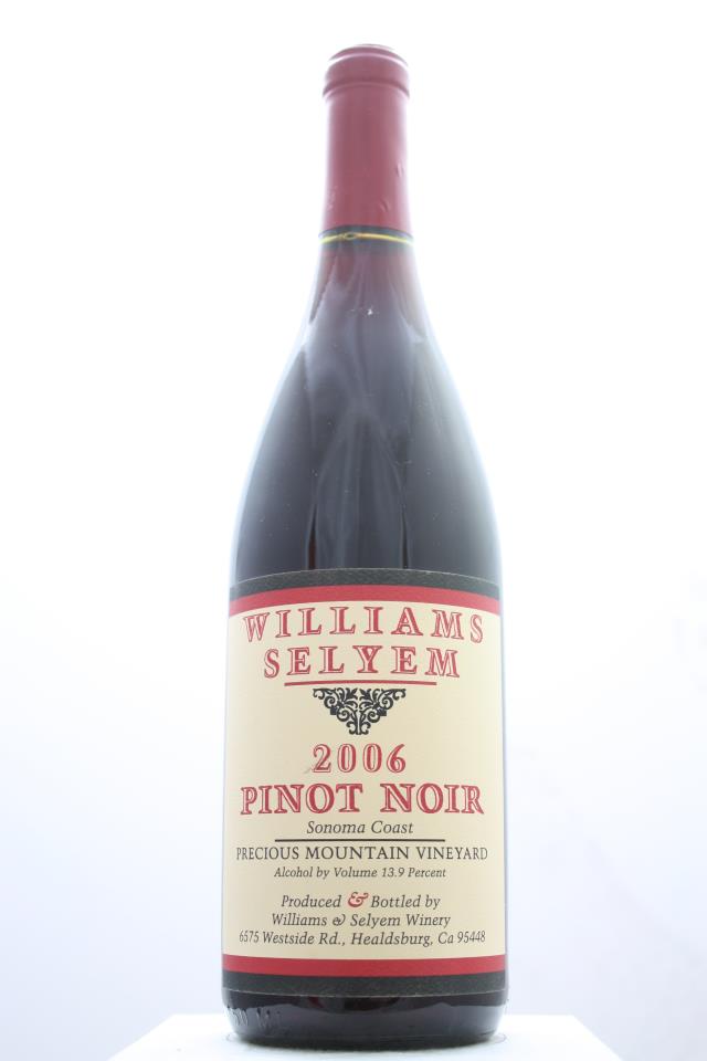 Williams Selyem Pinot Noir Precious Mountain Vineyard 2006