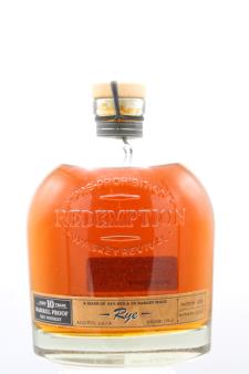 Redemption Whiskey Revival Rye Aged 10 Years Batch No. 002 NV