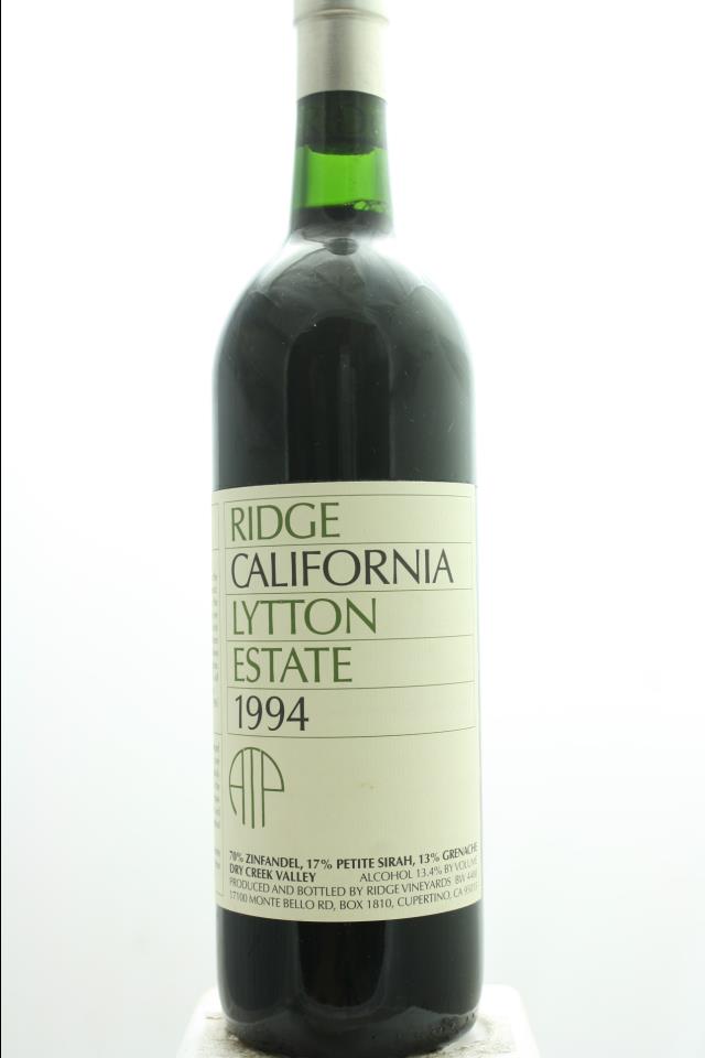 Ridge Vineyards Lytton Estate ATP 1994