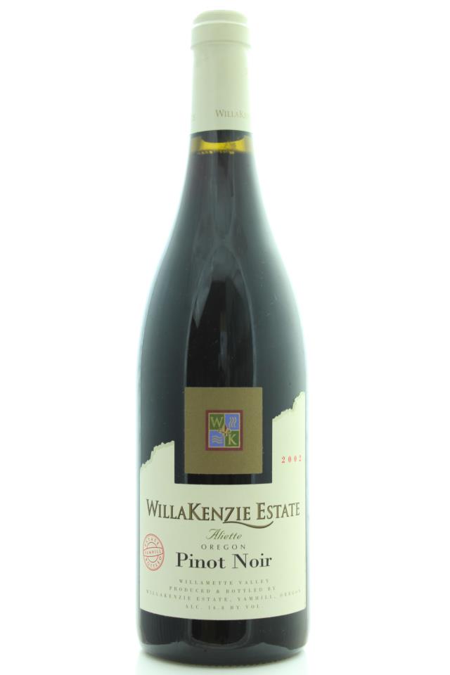 WillaKenzie Estate Pinot Noir Aliette Estate 2002
