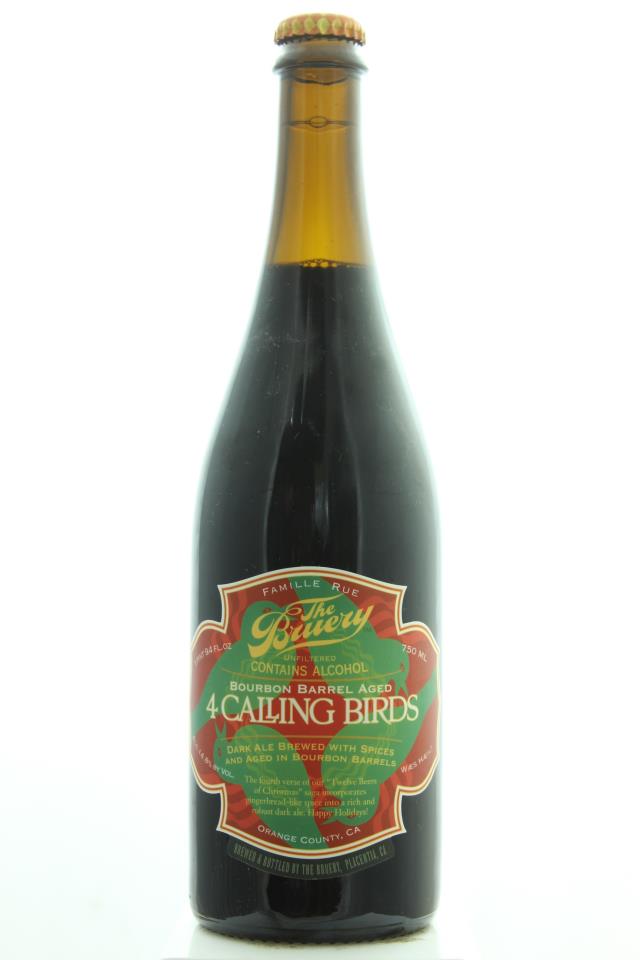 The Bruery 4 Calling Birds Belgian-Style Dark Ale Brewed with Spices and Aged in Bourbon Barrels 2012