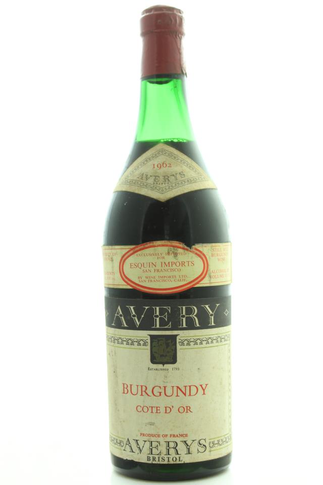 Avery's of Bristol Bourgogne Rouge Côte d'Or 1962