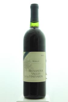Alexander Valley Vineyards Merlot Wetzel Family Estate 1995