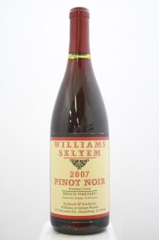 Williams Selyem Pinot Noir Hirsch Vineyard 2007