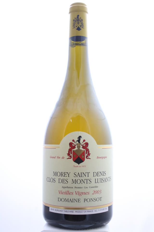 Ponsot Morey-Saint-Denis Monts Luisants Vielles Vignes Blanc 2003