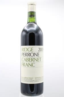 Ridge Vineyards Cabernet Franc Monte Bello Vineyard Perrone 2009
