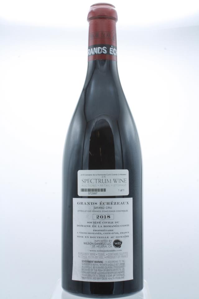 Domaine de la Romanée-Conti Grands Echézeaux 2018