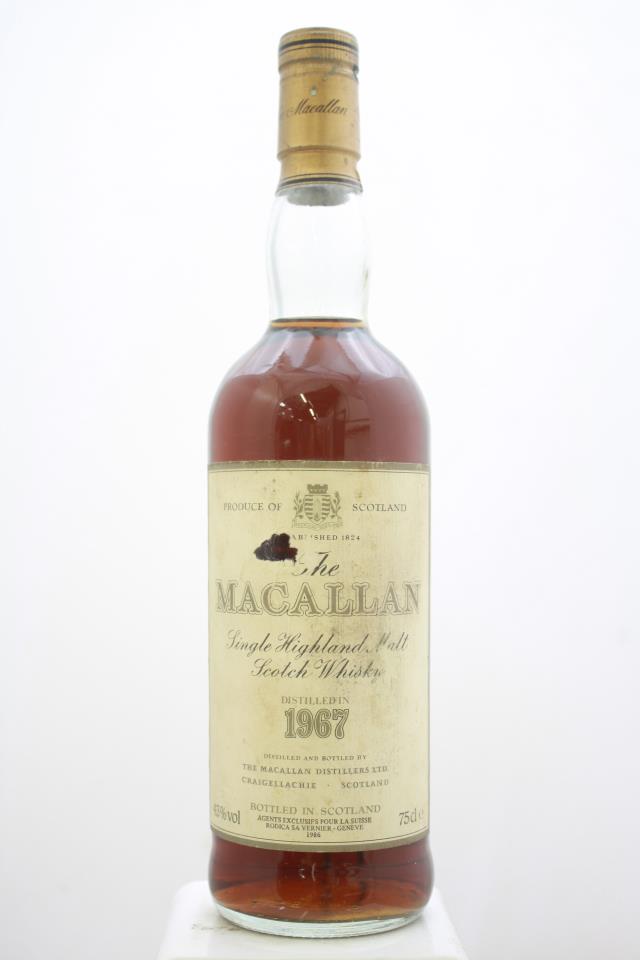 The Macallan Single Highland Malt Scotch Whisky 18 Years Old 1967