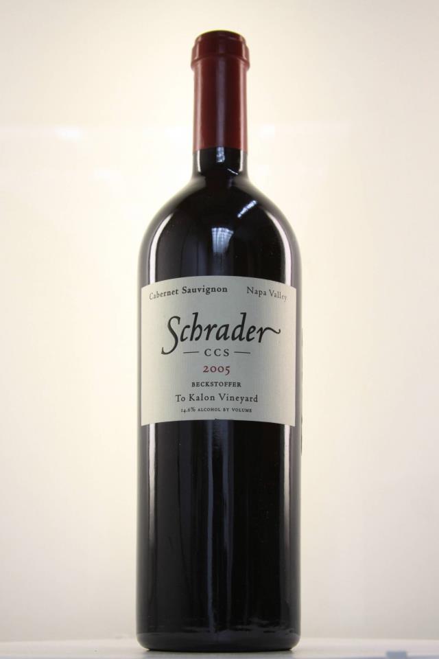 Schrader CCS Beckstoffer To Kalon Cabernet Sauvignon  2005