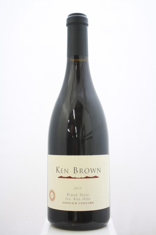 Ken Brown Pinot Noir Zotovich Vineyard 2013