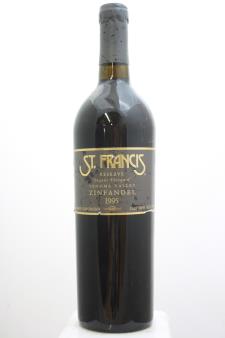 St. Francis Zinfandel Pagani Vineyard Reserve 1995