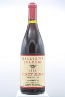 Williams Selyem Pinot Noir Mendocino County 1998