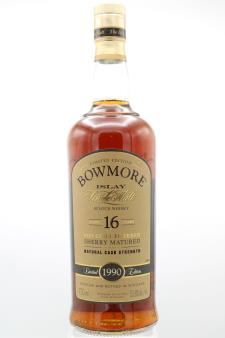 Bowmore Islay Single Malt Scotch Whisky Limited 1990 Edition Aged-16-Years Natural Cask Strength NV