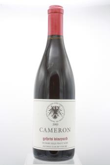 Cameron Pinot Noir Gehrts Vineyard 2003