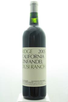 Ridge Vineyards Zinfandel Dusi Ranch ATP 2005