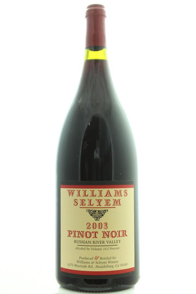 Williams Selyem Pinot Noir Russian River Valley 2003