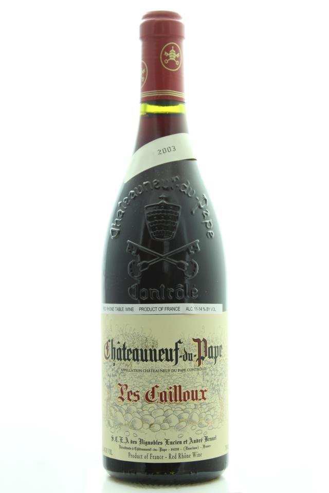 Lucien et André Brunel Châteauneuf-du-Pape Les Cailloux 2003