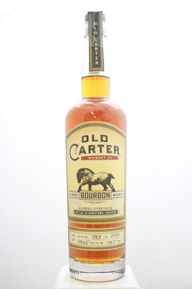 Old Carter Straight Bourbon Whiskey Barrel Strength Batch #6 NV