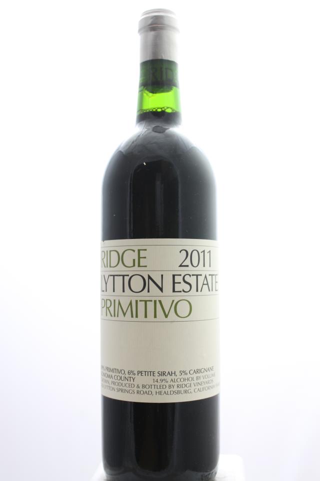 Ridge Vineyards Primitivo Lytton Estate ATP 2011