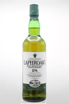 Laphroaig Islay Single Malt Scotch Whisky 18-Years-Old NV