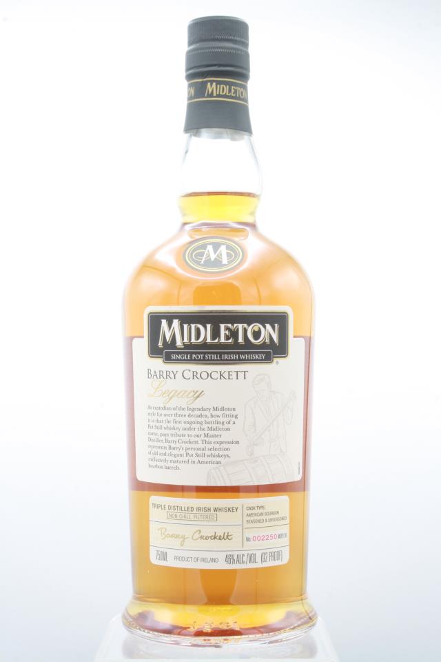 Midleton Single Pot Still Irish Whiskey Barry Crockett Legacy 2018 NV