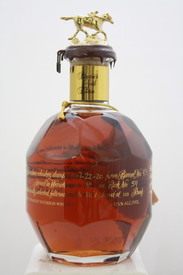 Blanton's Original Single Barrel Bourbon Whisky Takara Gold Edition NV