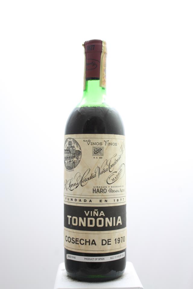 R. López de Heredia Rioja Tinto Gran Reserva Viña Tondonia 1970