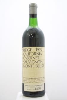 Ridge Vineyards Cabernet Sauvignon Monte Bello 1975