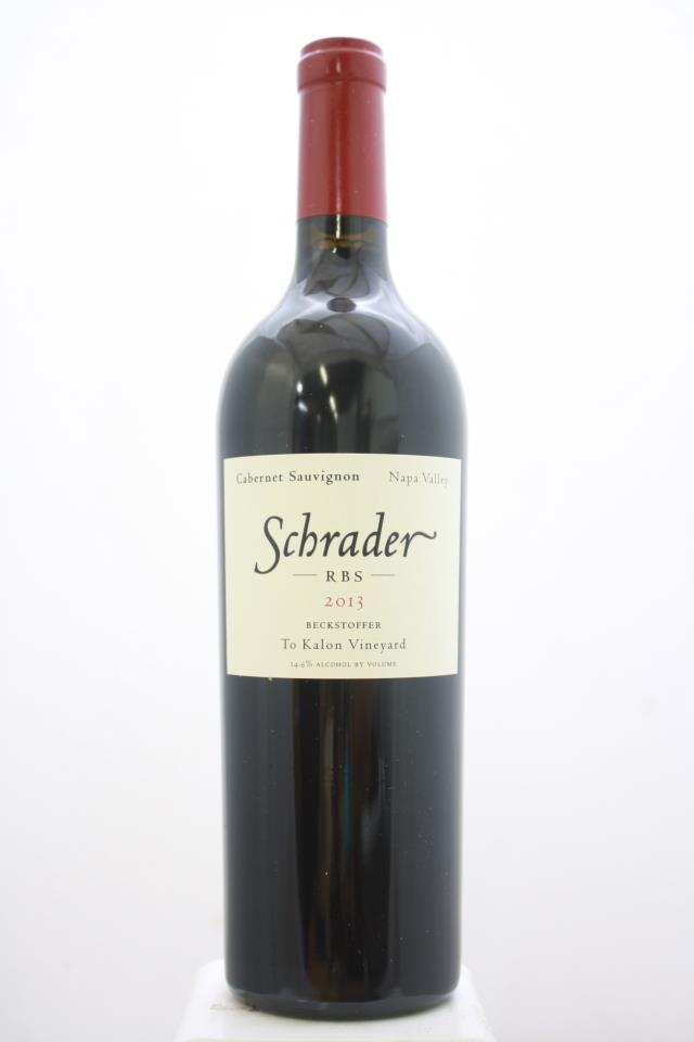Schrader Cabernet Sauvignon Beckstoffer To Kalon Vineyard RBS 2013