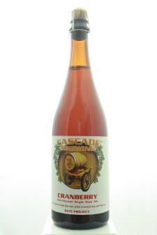 Cascade Brewing Kriek Northwest Style Sour Ale Aged in Oak Barrels with Cranberries and Spices 2015