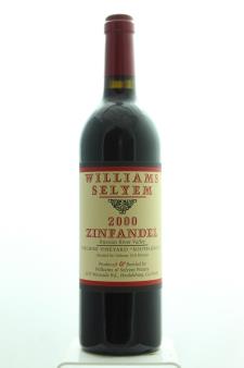 Williams Selyem Zinfandel Forchini Vineyard South Knoll 2000